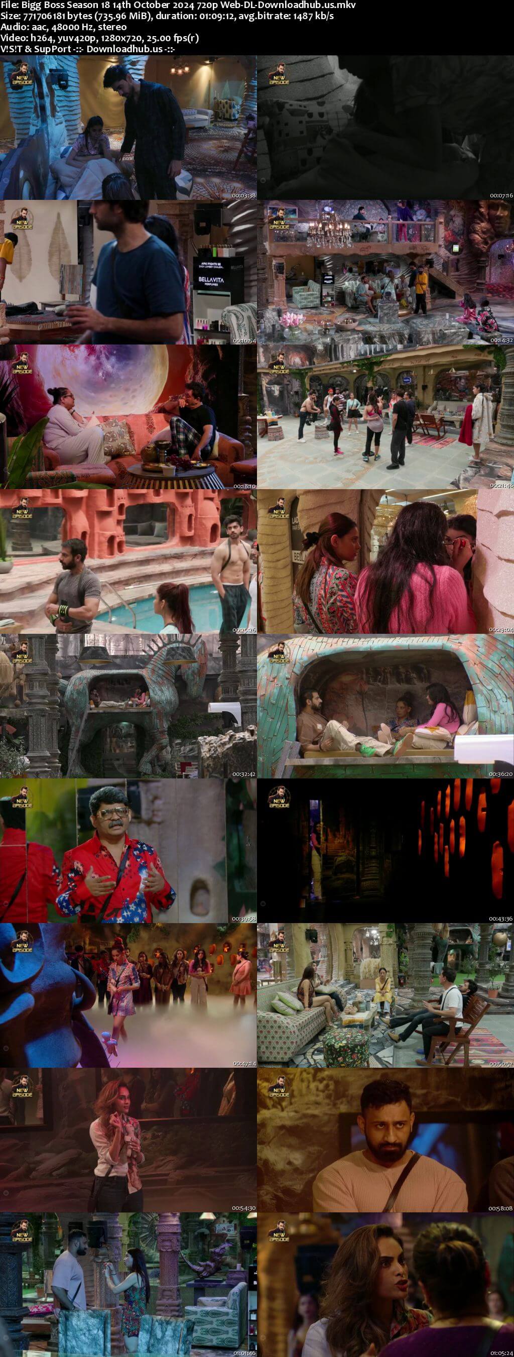 Bigg Boss Season 18 14 October 2024 Episode 9 Web-DL 720p 480p