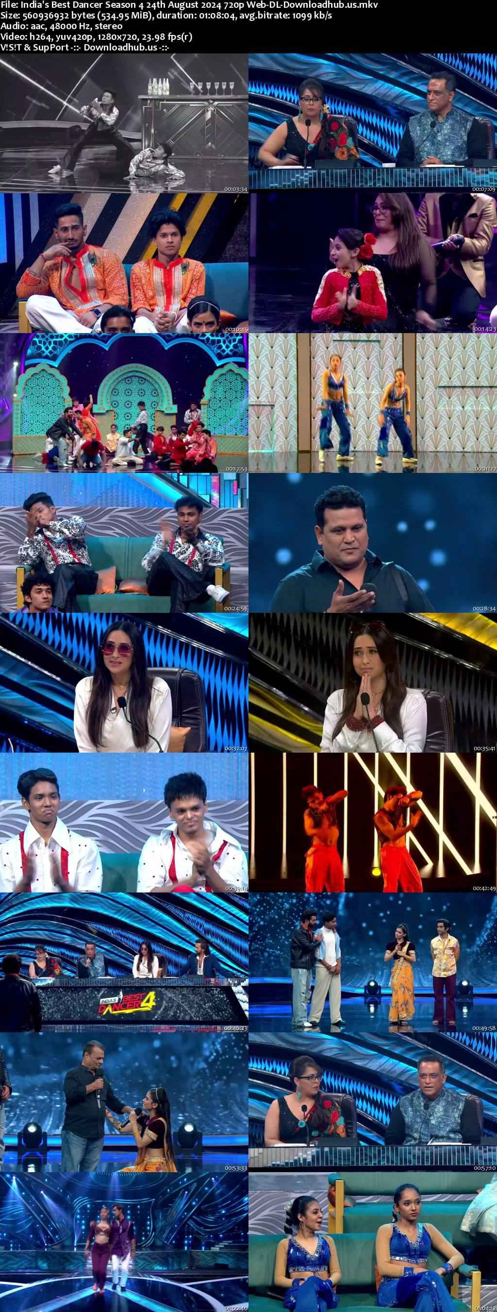 India's Best Dancer Season 4 24 August 2024 Episode 13 Web-DL 720p 480p India's Best Dancer Season 4 24 August 2024 Episode 13 Web-DL 720p 480p