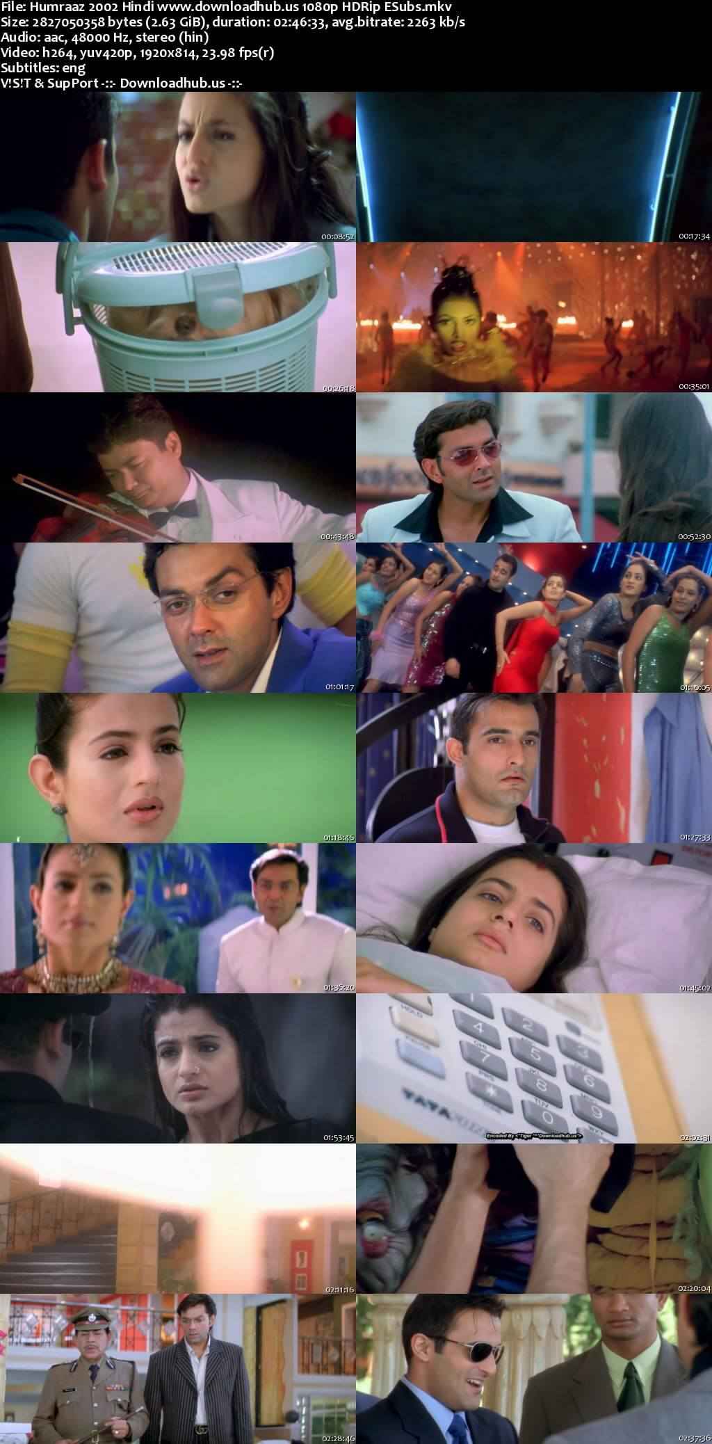 Humraaz 2002 Hindi Movie DD2.0 1080p 720p 480p HDRip ESubs x264 HEVC Humraaz 2002 Hindi Movie DD2.0 1080p 720p 480p HDRip ESubs x264 HEVC