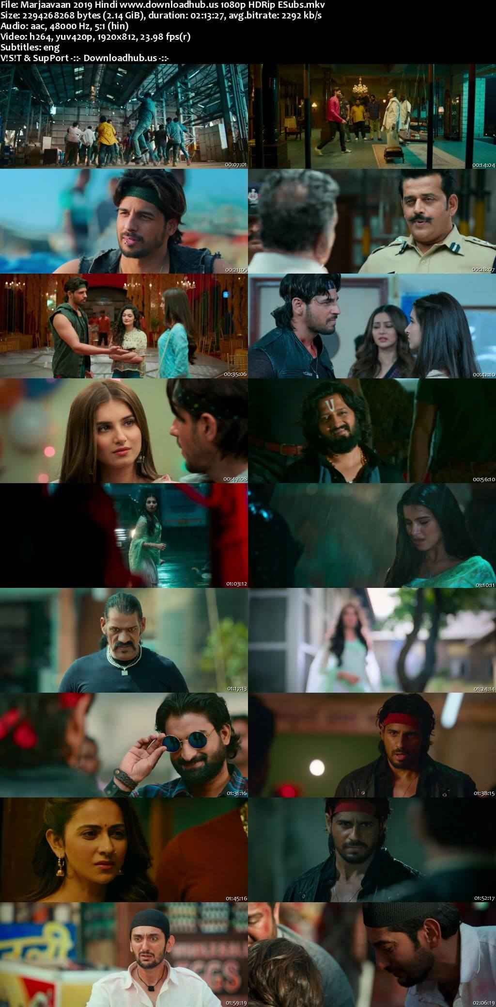 Marjaavaan 2019 Hindi Movie DD5.1 1080p 720p 480p HDRip ESubs x264 HEVC Marjaavaan 2019 Hindi Movie DD5.1 1080p 720p 480p HDRip ESubs x264 HEVC