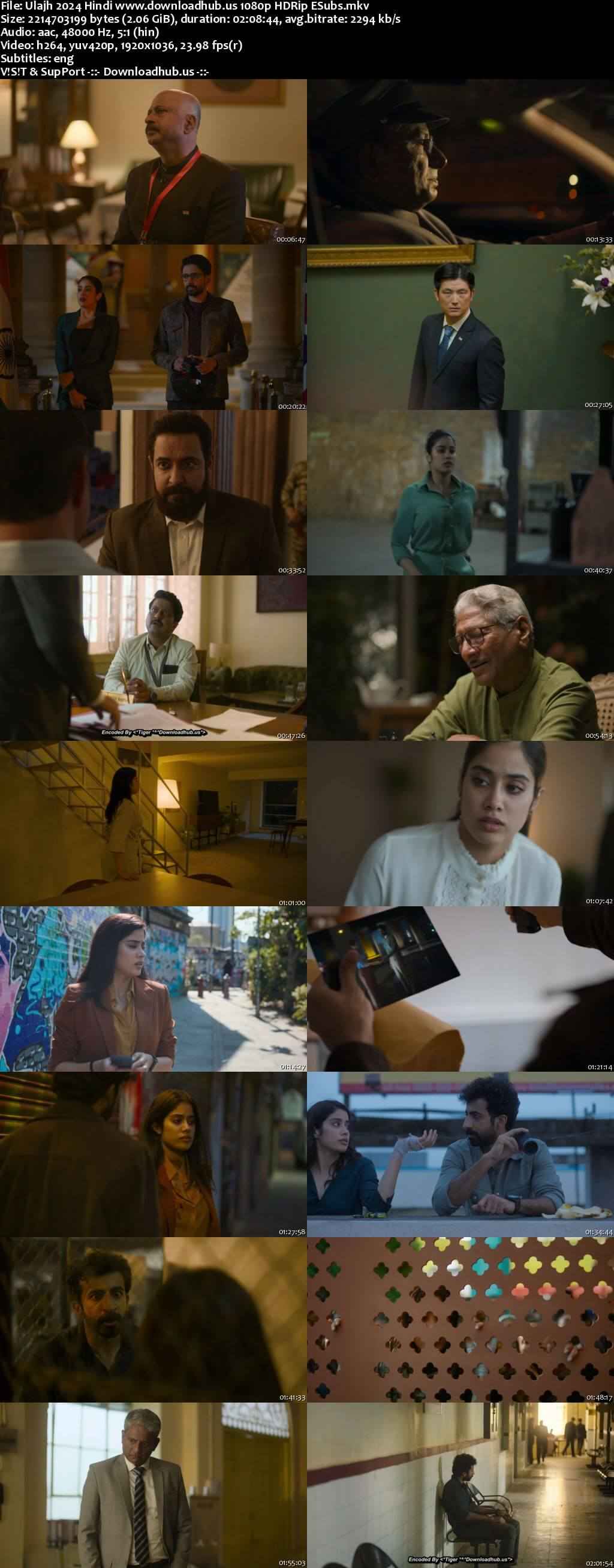Ulajh 2024 Hindi Movie DD5.1 1080p 720p 480p HDRip ESubs x264 10bit HEVC