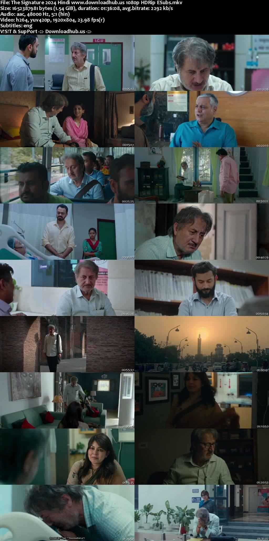 The Signature 2024 Hindi Movie DD5.1 4k 1080p 720p 480p HDRip ESubs x264 HEVC