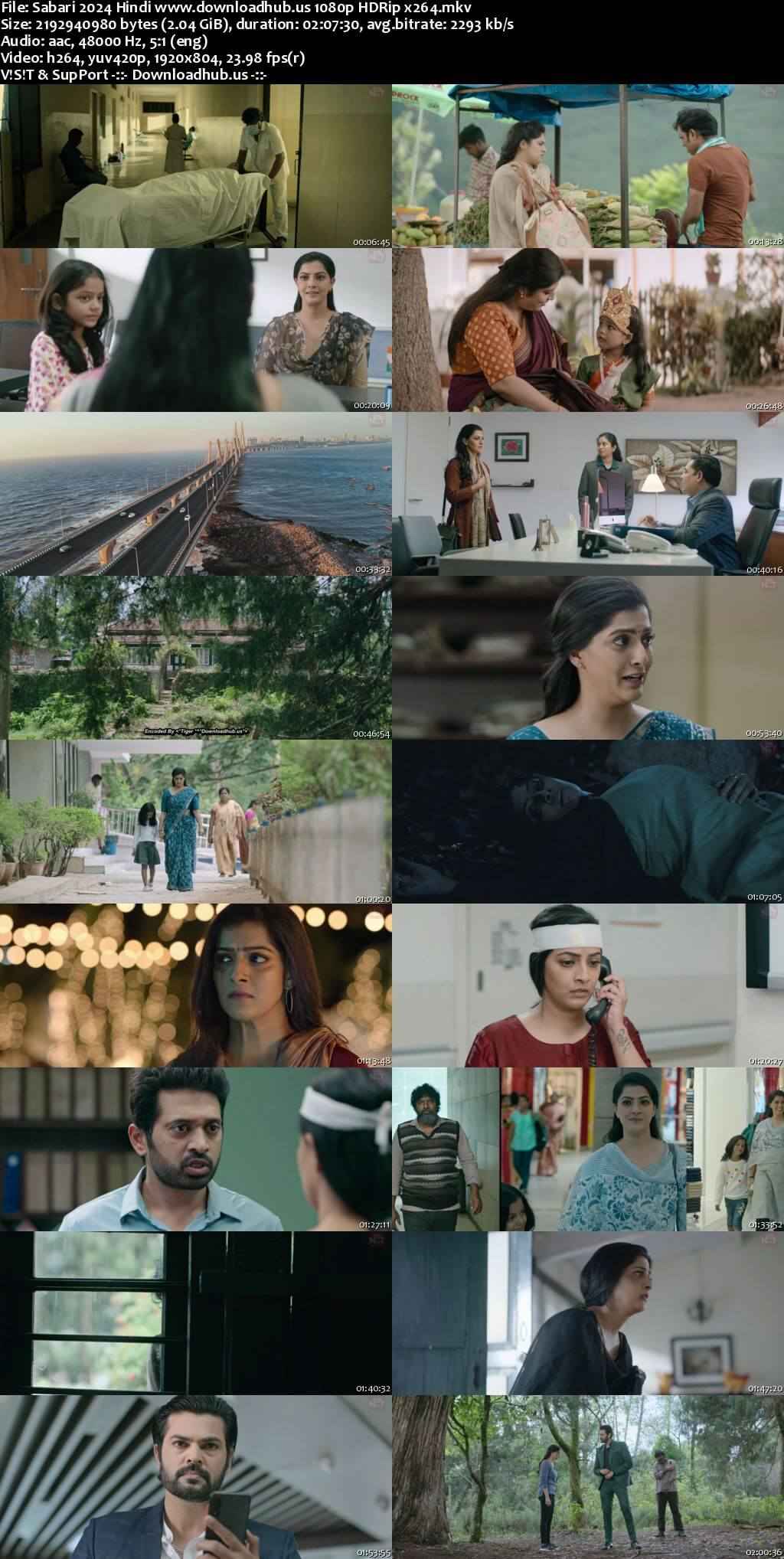 Sabari 2024 Hindi Movie DD5.1 4k 1080p 720p 480p HDRip x264 HEVC