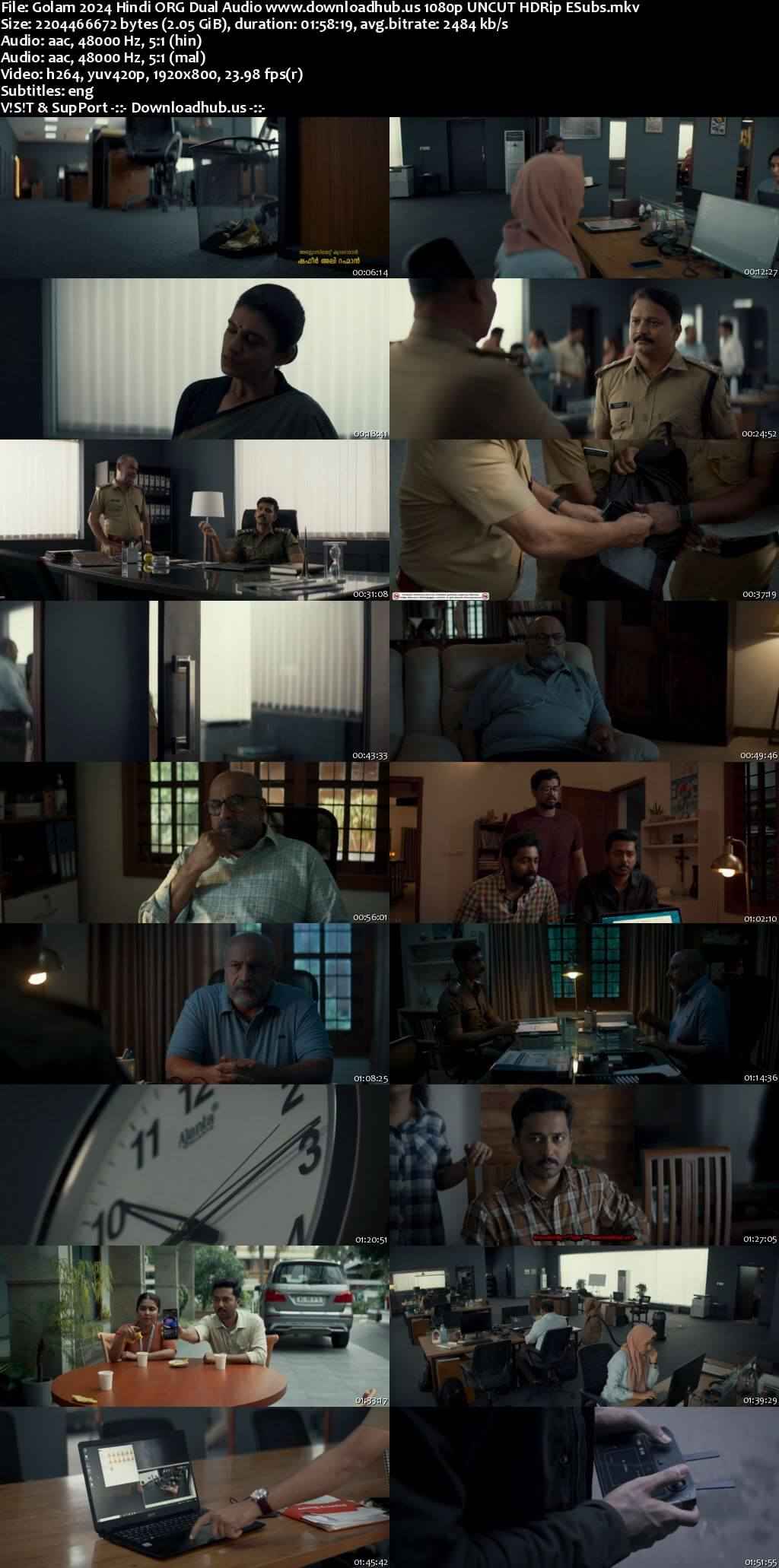 Golam 2024 Hindi ORG Dual Audio Movie DD5.1 1080p 720p 480p UNCUT HDRip ESubs x264 HEVC