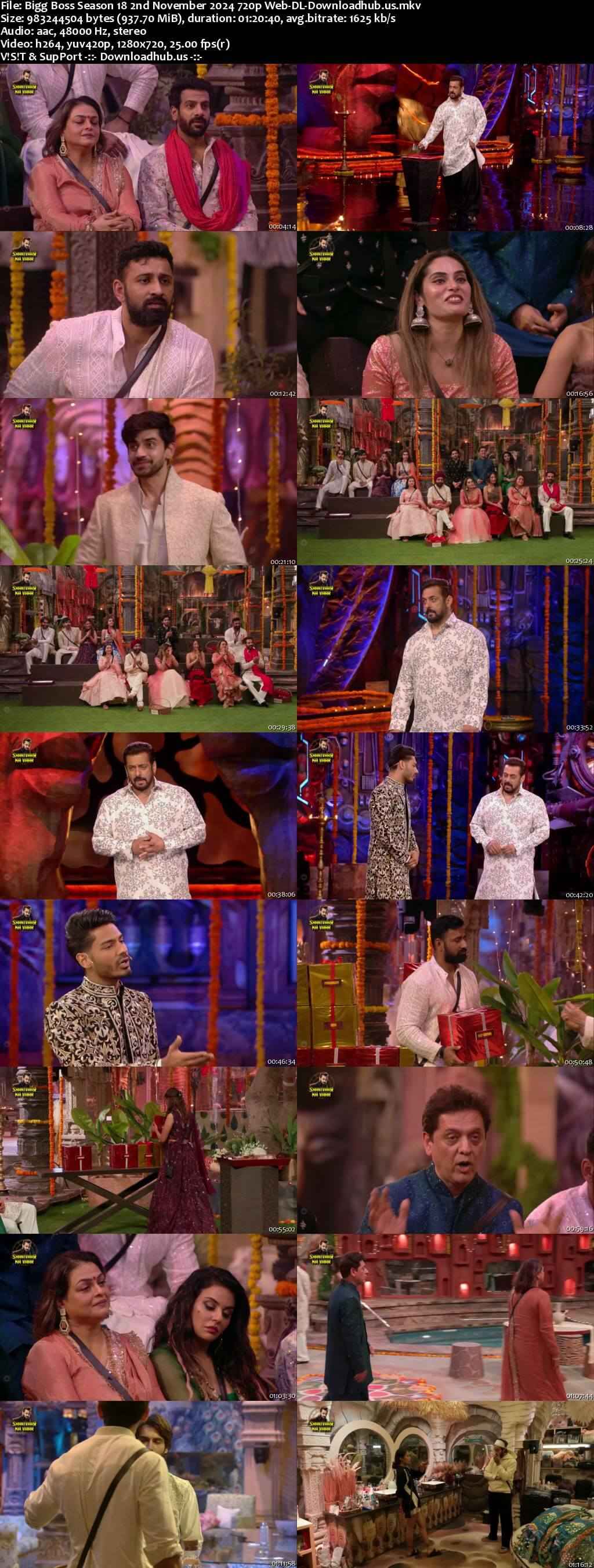 Bigg Boss Season 18 2 November 2024 Episode 28 Web-DL 720p 480p