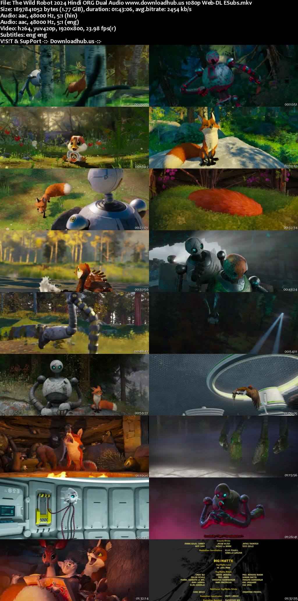 The Wild Robot 2024 Hindi ORG Dual Audio Movie DD5.1 4k 1080p 720p 480p Web-DL ESubs x264 HEVC The Wild Robot 2024 Hindi ORG Dual Audio Movie DD5.1 4k 1080p 720p 480p Web-DL ESubs x264 HEVC