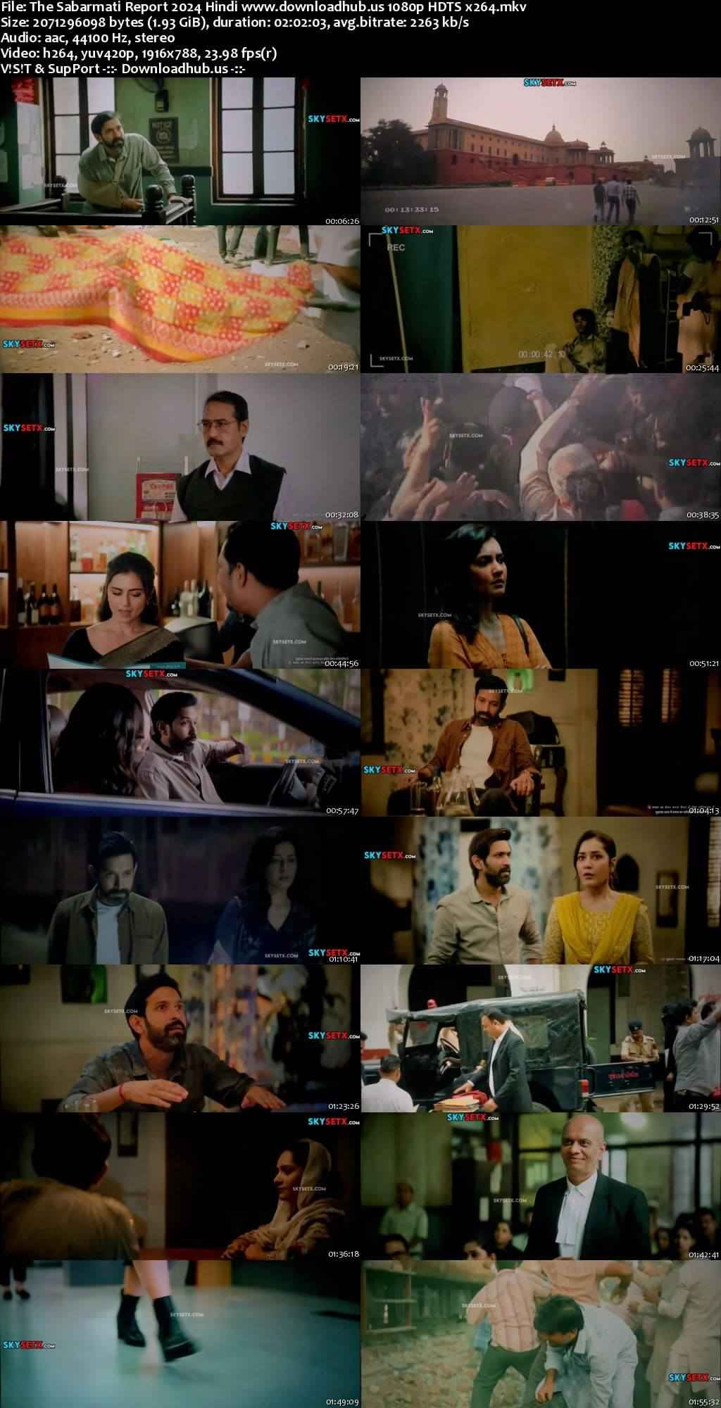 The Sabarmati Report 2024 Hindi Movie 1080p 720p 480p HDTS x264 HEVC