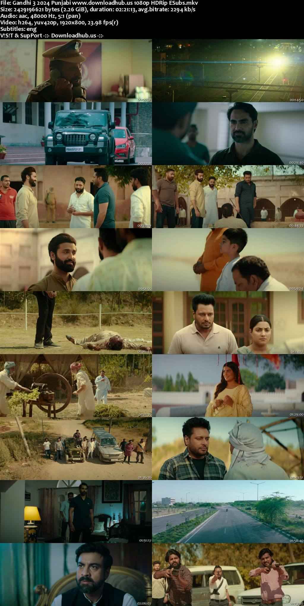 Gandhi 3 2024 Punjabi Movie DD5.1 4k 1080p 720p 480p HDRip ESubs HEVC