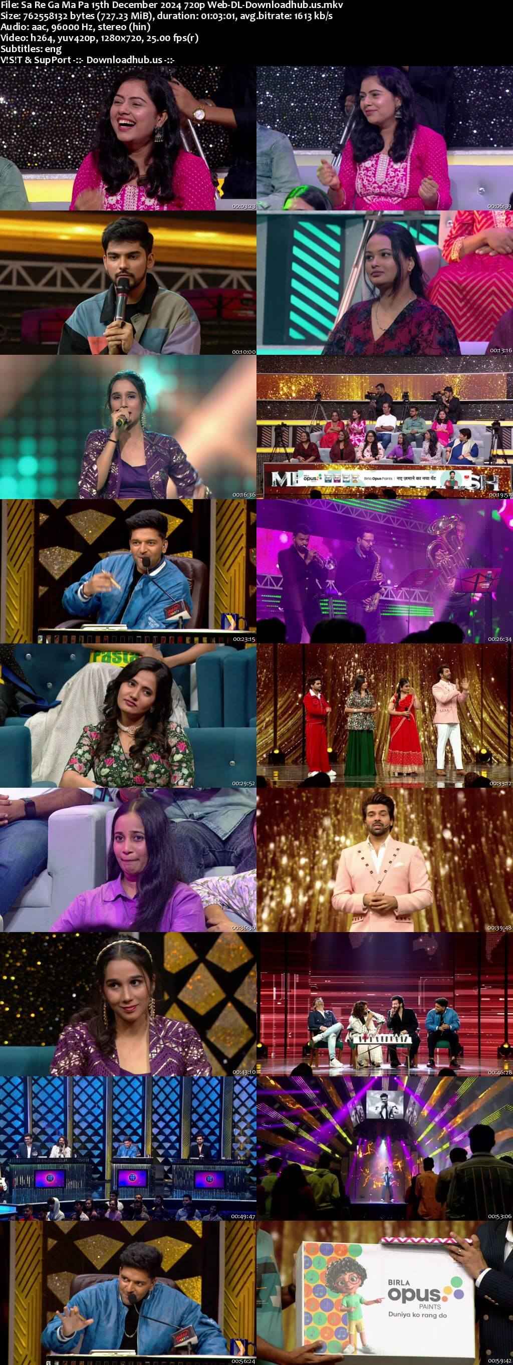 Sa Re Ga Ma Pa 15 December 2024 Episode 27 Web-DL 720p 480p Sa Re Ga Ma Pa 15 December 2024 Episode 27 Web-DL 720p 480p