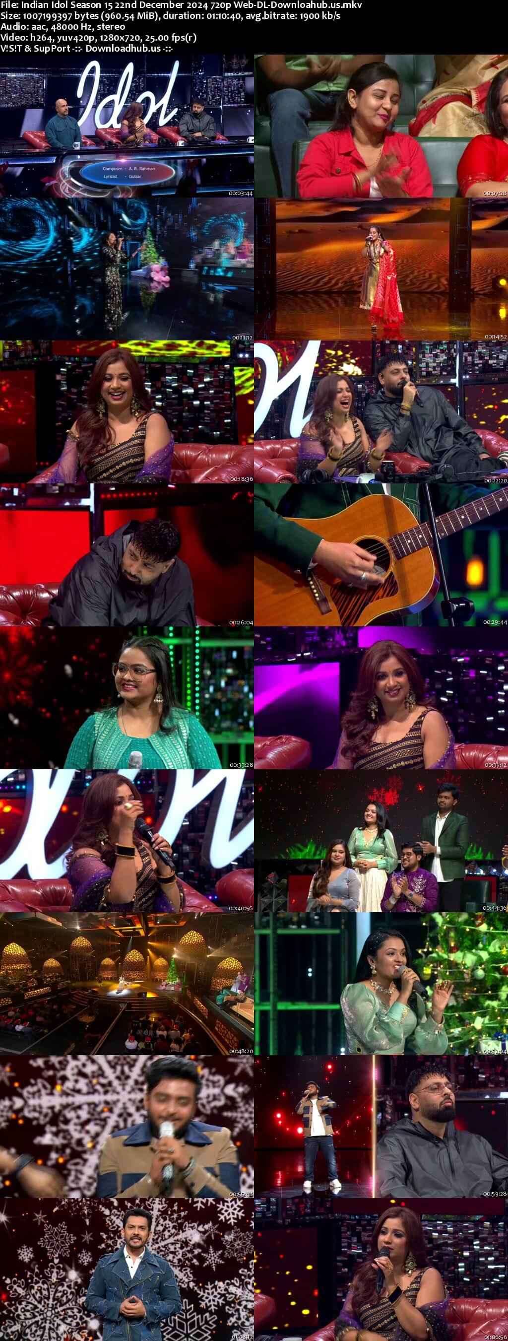 Indian Idol Season 15 22 December 2024 Episode 18 Web-DL 720p 480p Indian Idol Season 15 22 December 2024 Episode 18 Web-DL 720p 480p