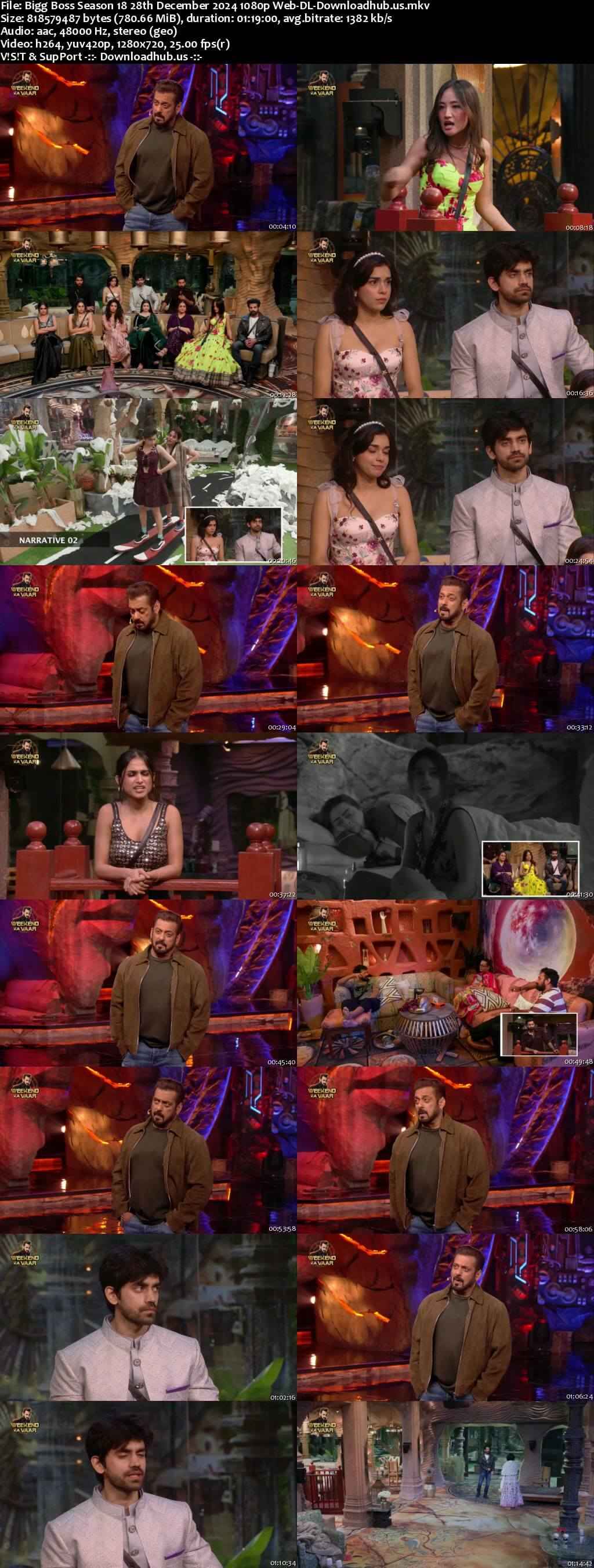 Bigg Boss Season 18 28 December 2024 Episode 84 Web-DL 720p 480p Bigg Boss Season 18 28 December 2024 Episode 84 Web-DL 720p 480p