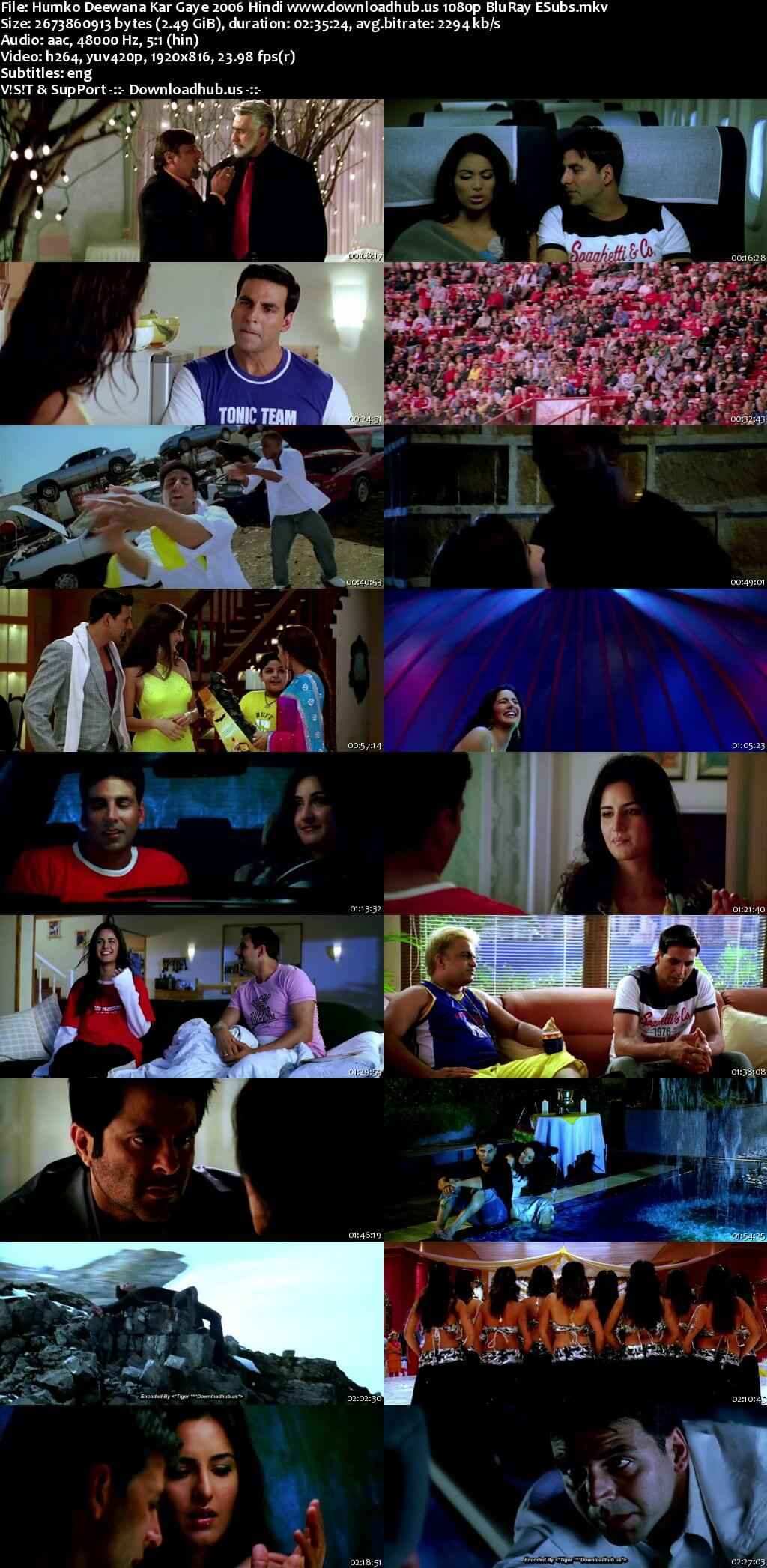 Humko Deewana Kar Gaye 2006 Hindi Movie DD5.1 1080p 720p 480p BluRay ESubs x264 HEVC Humko Deewana Kar Gaye 2006 Hindi Movie DD5.1 1080p 720p 480p BluRay ESubs x264 HEVC