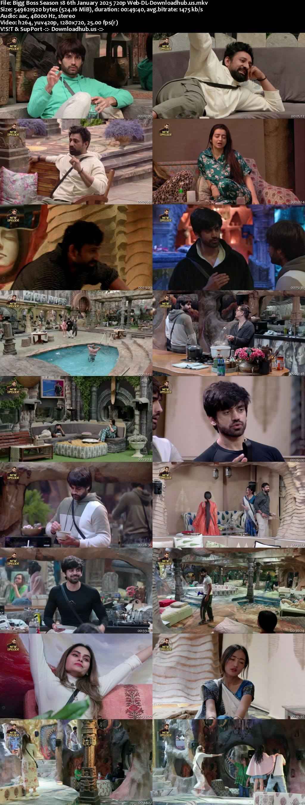 Bigg Boss Season 18 6 January 2025 Episode 93 Web-DL 720p 480p