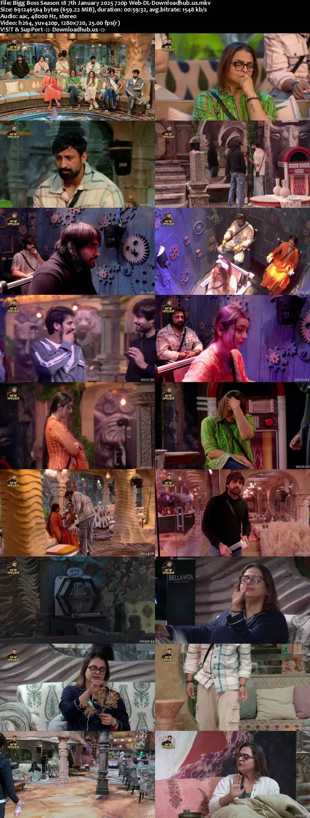 Bigg Boss Season 18 7 January 2025 Episode 94 Web-DL 720p 480p