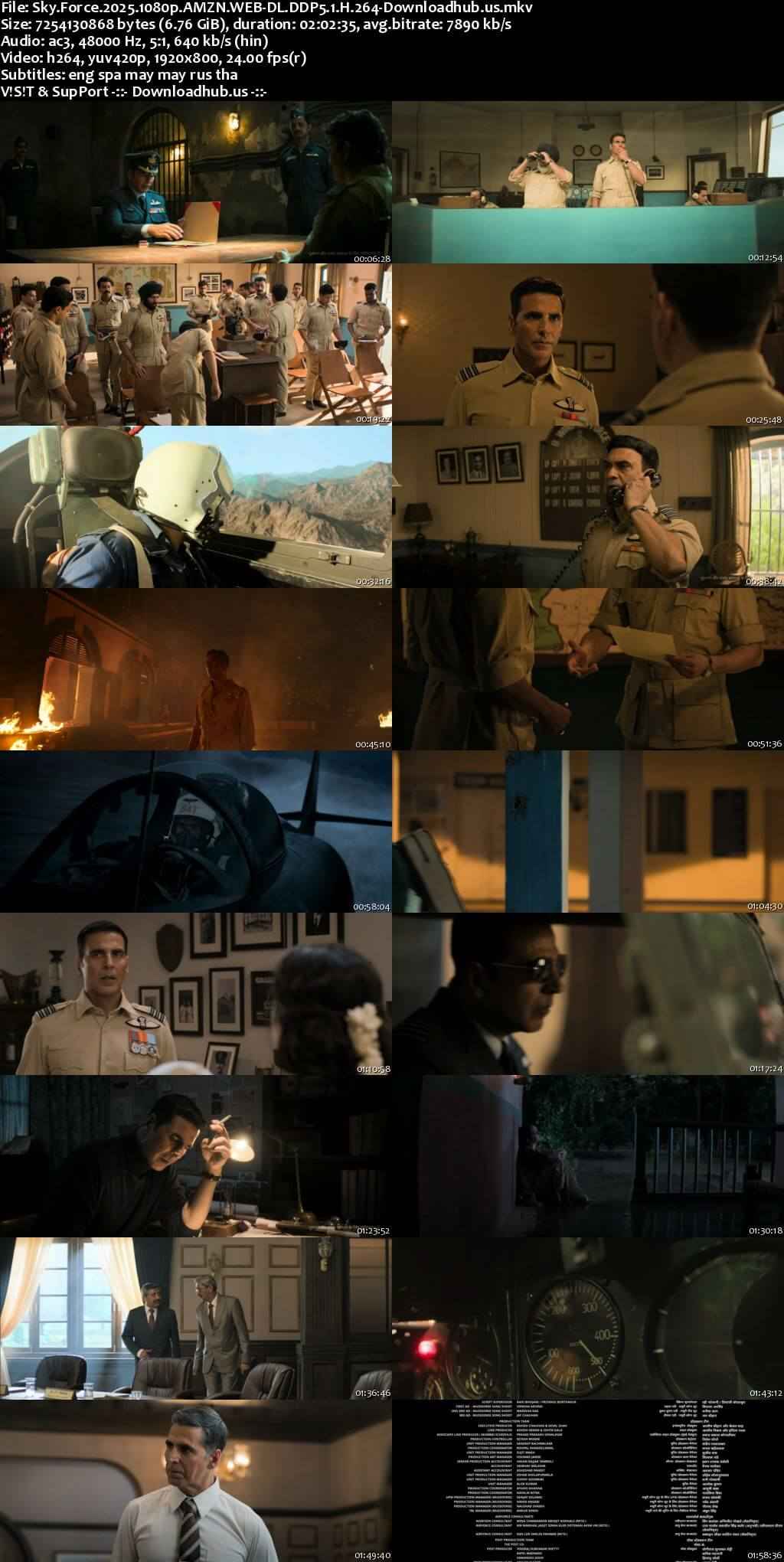 Sky Force 2025 Hindi Movie DD5.1 4k 1080p 720p 480p HDRip ESubs x264 HEVC Sky Force 2025 Hindi Movie DD5.1 4k 1080p 720p 480p HDRip ESubs x264 HEVC