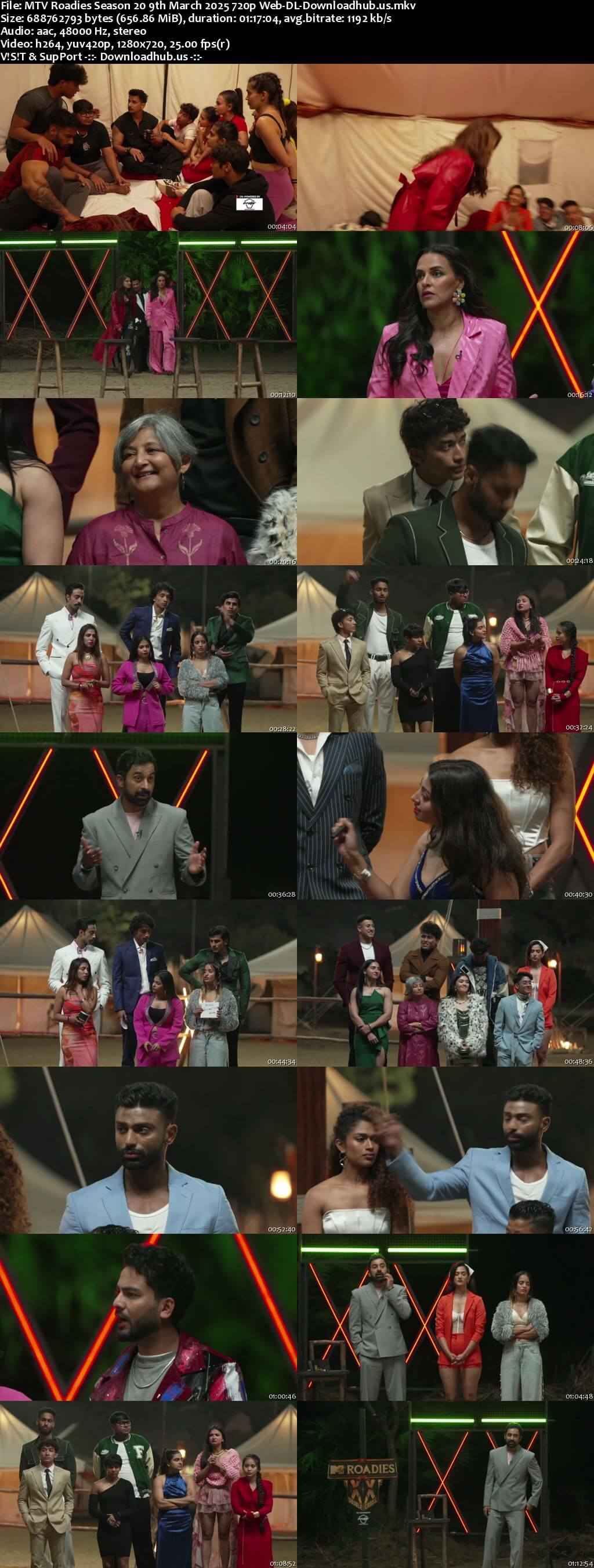 MTV Roadies Season 20 9 March 2025 Episode 18 Web-DL 720p 480p MTV Roadies Season 20 9 March 2025 Episode 18 Web-DL 720p 480p