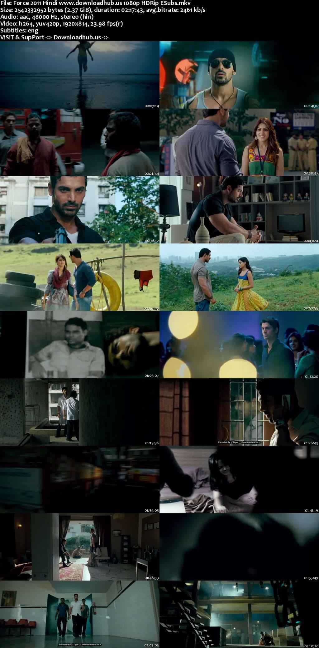 Force 2011 Hindi Movie DD2.0 1080p 720p 480p HDRip ESubs x264 HEVC Force 2011 Hindi Movie DD2.0 1080p 720p 480p HDRip ESubs x264 HEVC