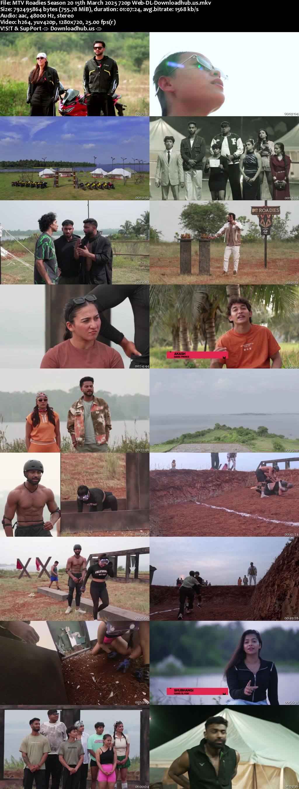 MTV Roadies Season 20 15 March 2025 Episode 19 Web-DL 720p 480p MTV Roadies Season 20 15 March 2025 Episode 19 Web-DL 720p 480p
