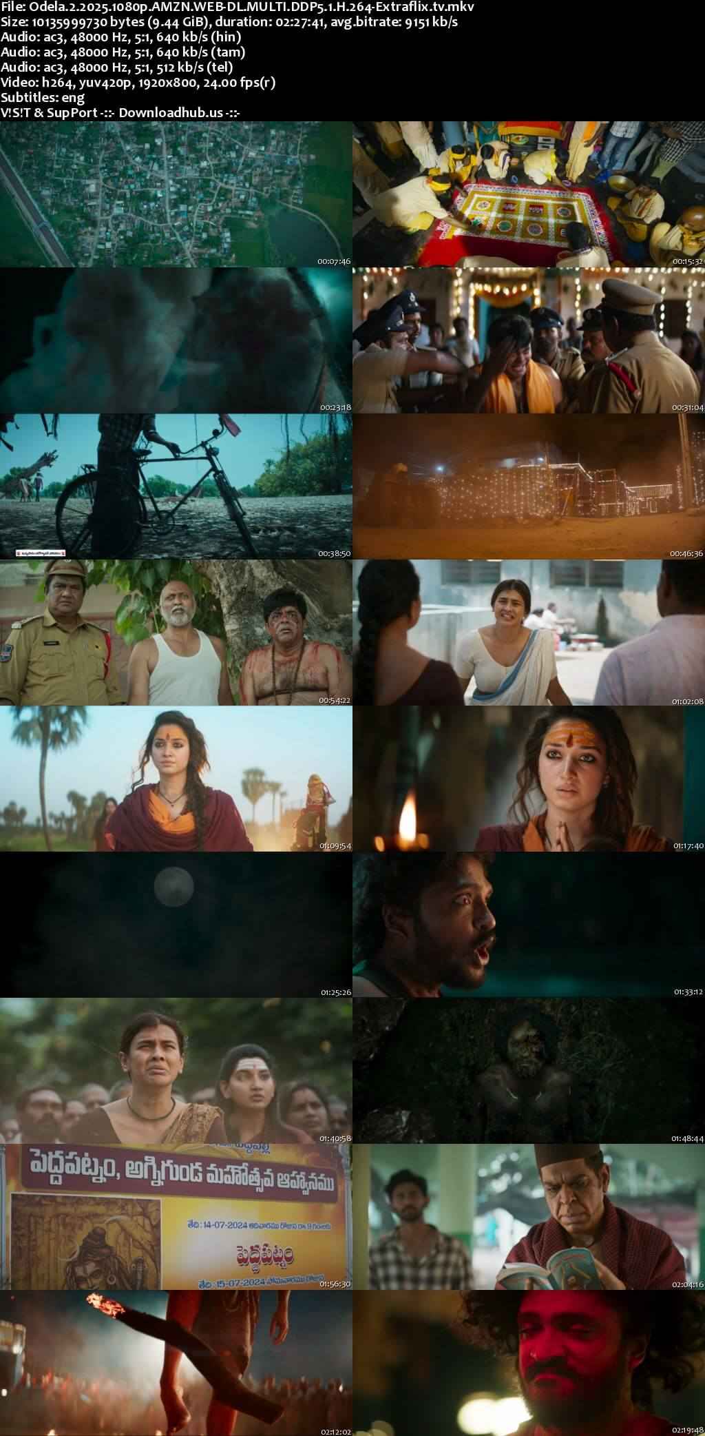 Odela 2 2025 Hindi ORG Dual Audio Movie DD5.1 4k 1080p 720p 480p UNCUT HDRip ESubs HEVC