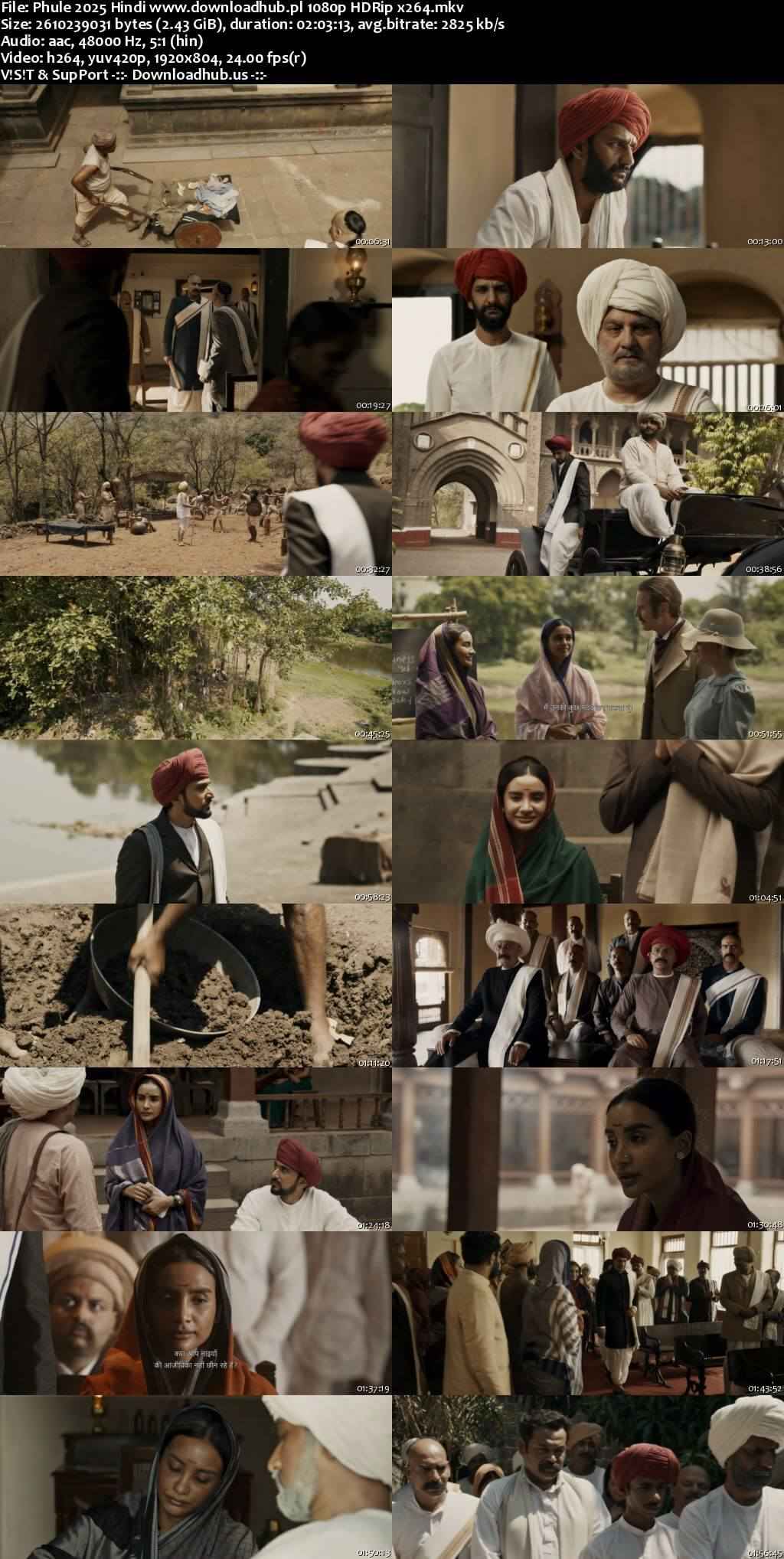 Phule 2025 Hindi Movie DD5.1 1080p 720p 480p HDRip x264 HEVC