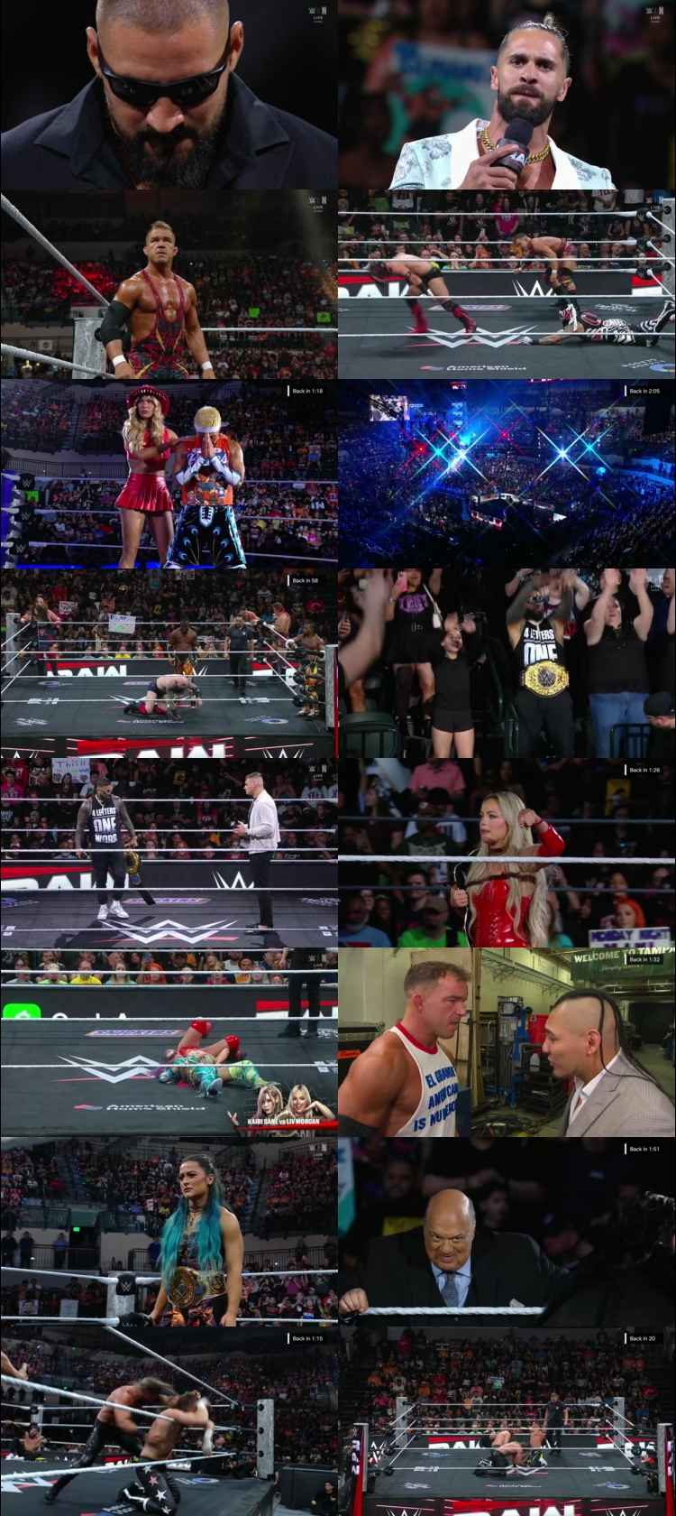 WWE Monday Night Raw 30th December 2024 1080p 720p 550MB WEBRip 480p