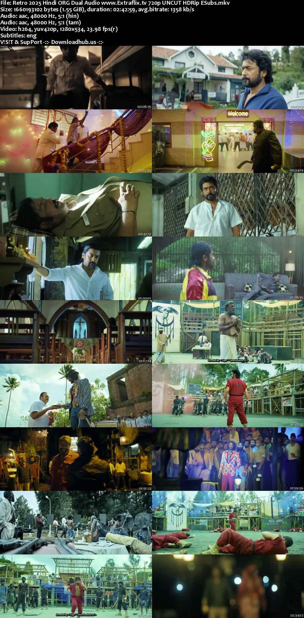 Retro 2025 Hindi ORG Dual Audio Movie DD5.1 4k 1080p 720p 480p UNCUT HDRip ESubs x264 HEVC
