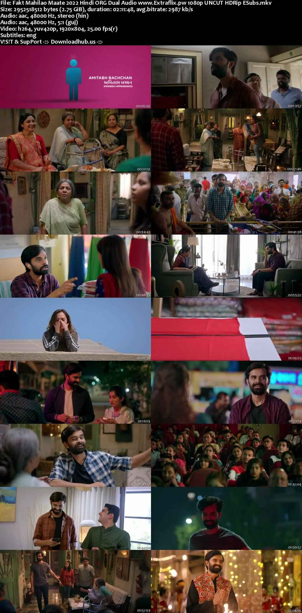 Fakt Mahilao Maate 2022 Hindi ORG Dual Audio Movie DD2.0 4k 1080p 720p 480p UNCUT HDRip ESubs x264 HEVC