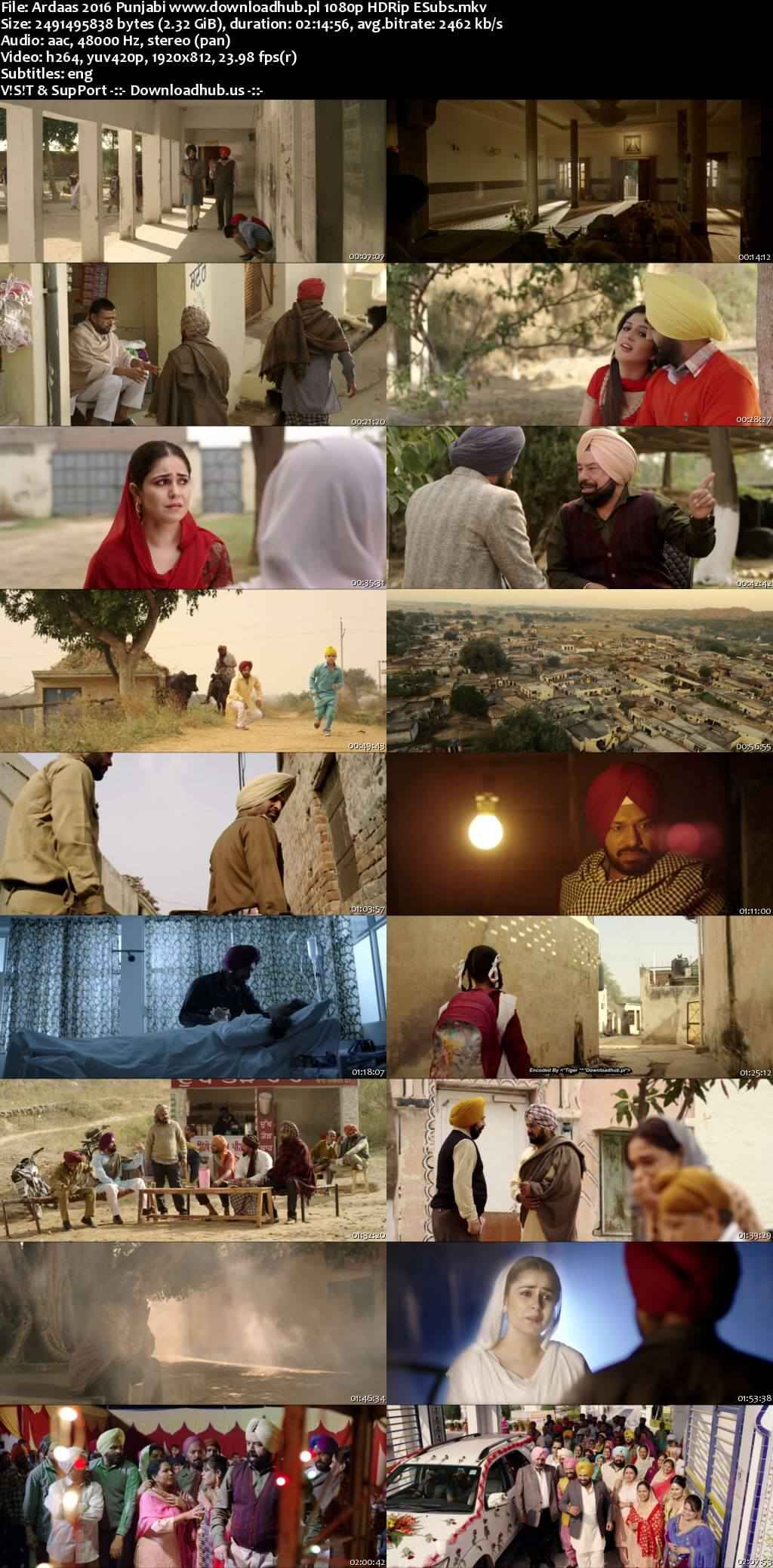 Ardaas 2016 Punjabi Movie DD2.0 1080p 720p 480p HDRip ESubs x264 HEVC