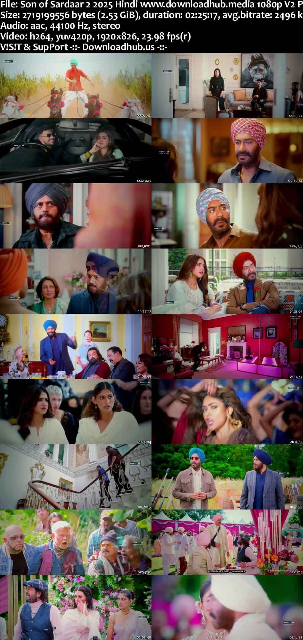 Son of Sardaar 2 2025 Hindi Movie 1080p 720p 480p Pre-HD x264 HEVC Son of Sardaar 2 2025 Hindi Movie 1080p 720p 480p Pre-HD x264 HEVC