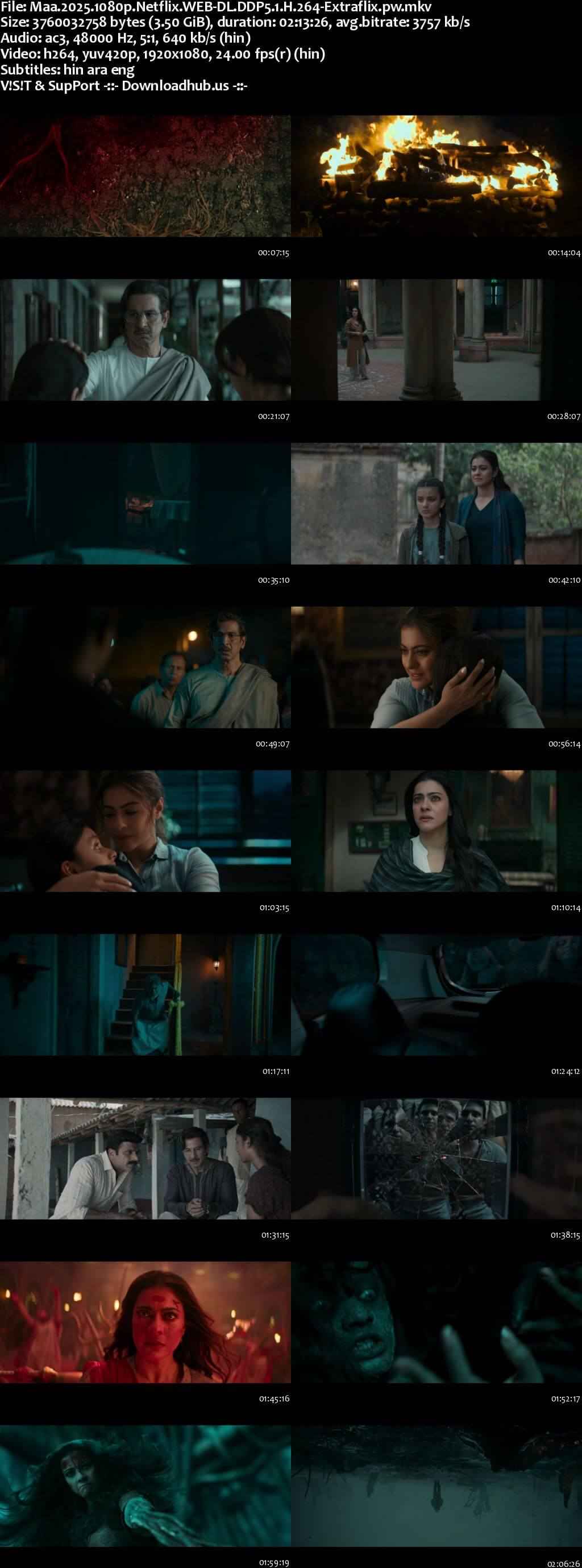 Maa 2025 Hindi Movie DD5.1 4k 1080p 720p 480p HDRip ESubs x264 HEVC