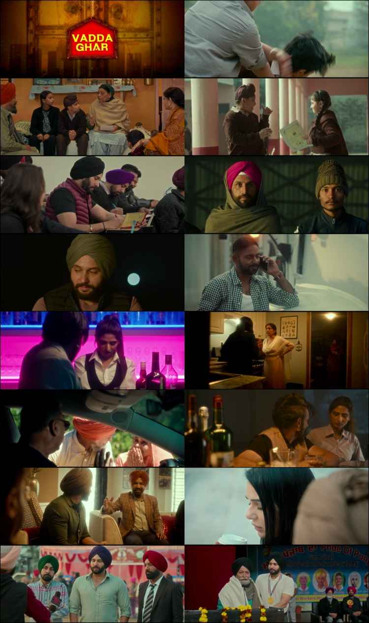 Vadda Ghar 2024 Punjabi Movie DD5.1 1080p 720p 480p HDRip ESubs x264 HEVC