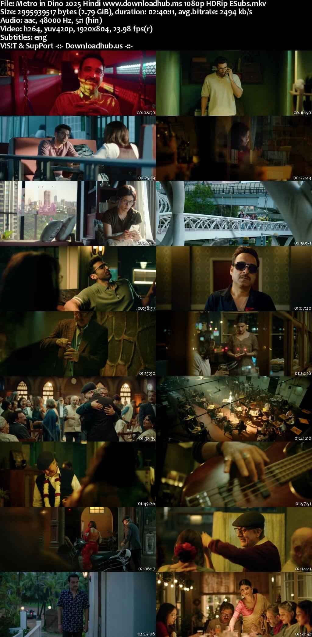 Metro in Dino 2025 Hindi Movie DD5.1 1080p 720p 480p HDRip ESubs x264 HEVC