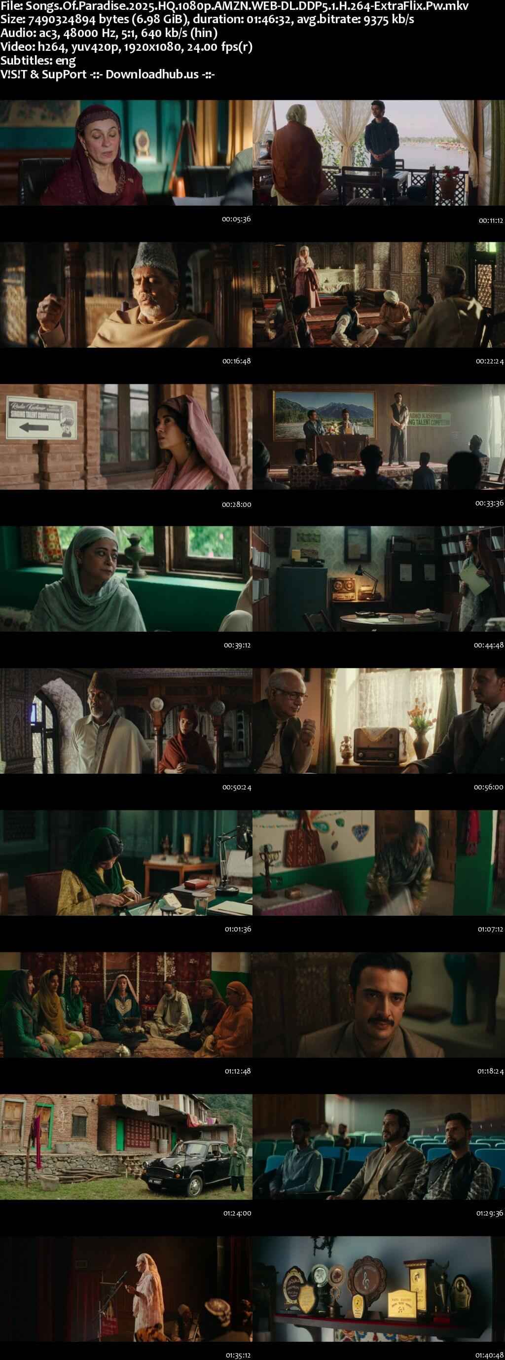Songs of Paradise 2025 Hindi Movie DD5.1 4k 1080p 720p 480p HDRip ESubs x264 HEVC