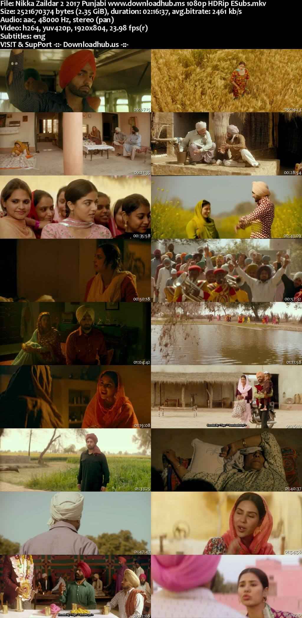Nikka Zaildar 2 2017 Punjabi Movie DD2.0 1080p 720p 480p HDRip ESubs x264 HEVC