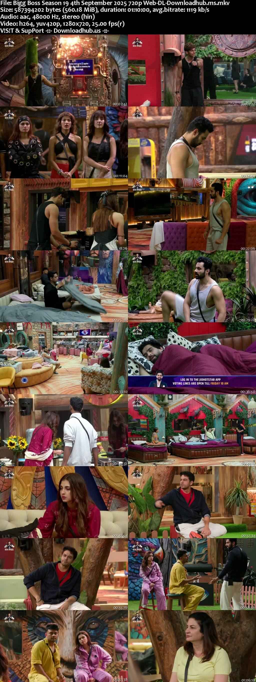 Bigg Boss Season 19 4 September 2025 Episode 12 Web-DL 720p 480p