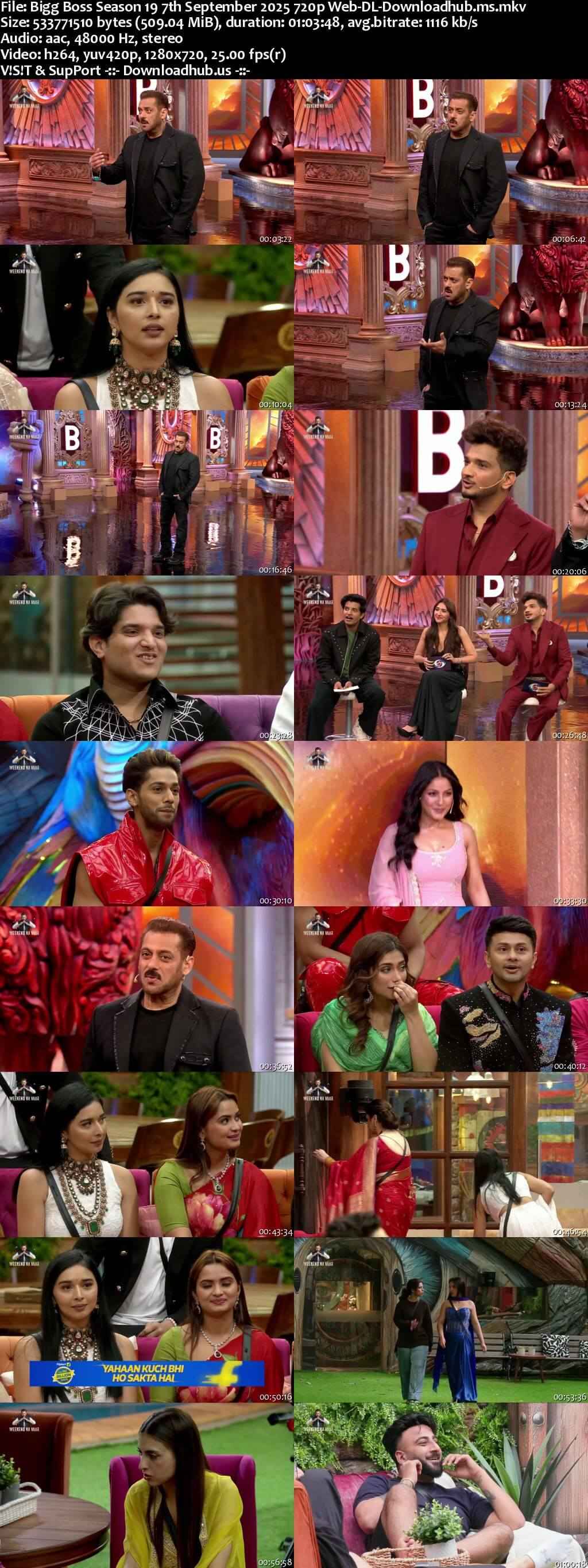 Bigg Boss Season 19 7 September 2025 Episode 15 Web-DL 720p 480p