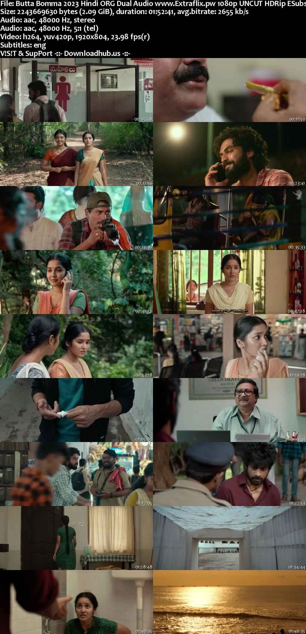 Butta Bomma 2023 Hindi ORG Dual Audio Movie DD2.0 4k 1080p 720p 480p UNCUT HDRip ESubs x264 HEVC