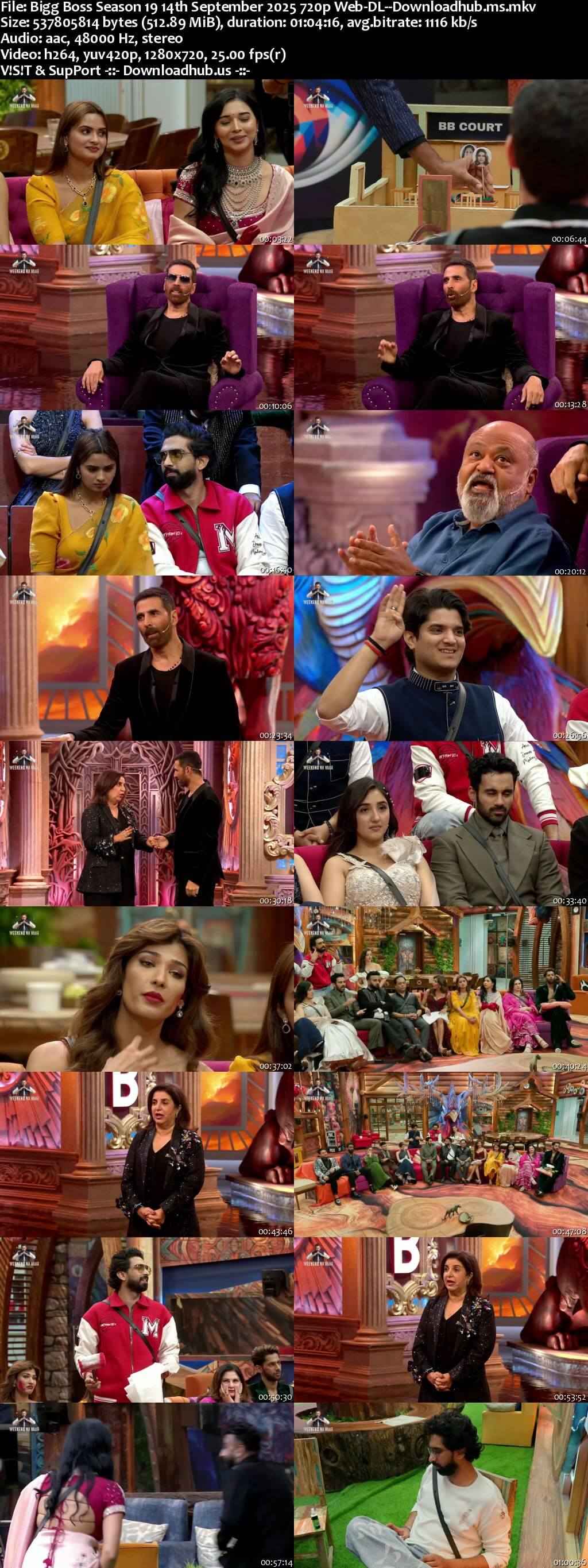 Bigg Boss Season 19 14 September 2025 Episode 22 Web-DL 720p 480p