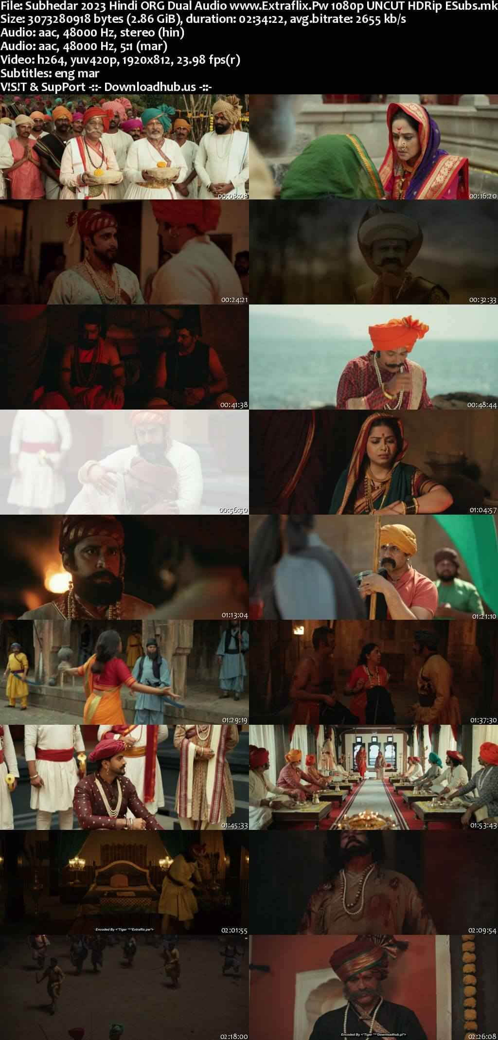 Subhedar 2023 Hindi ORG Dual Audio Movie DD2.0 4k 1080p 720p 480p UNCUT HDRip ESubs x264 HEVC