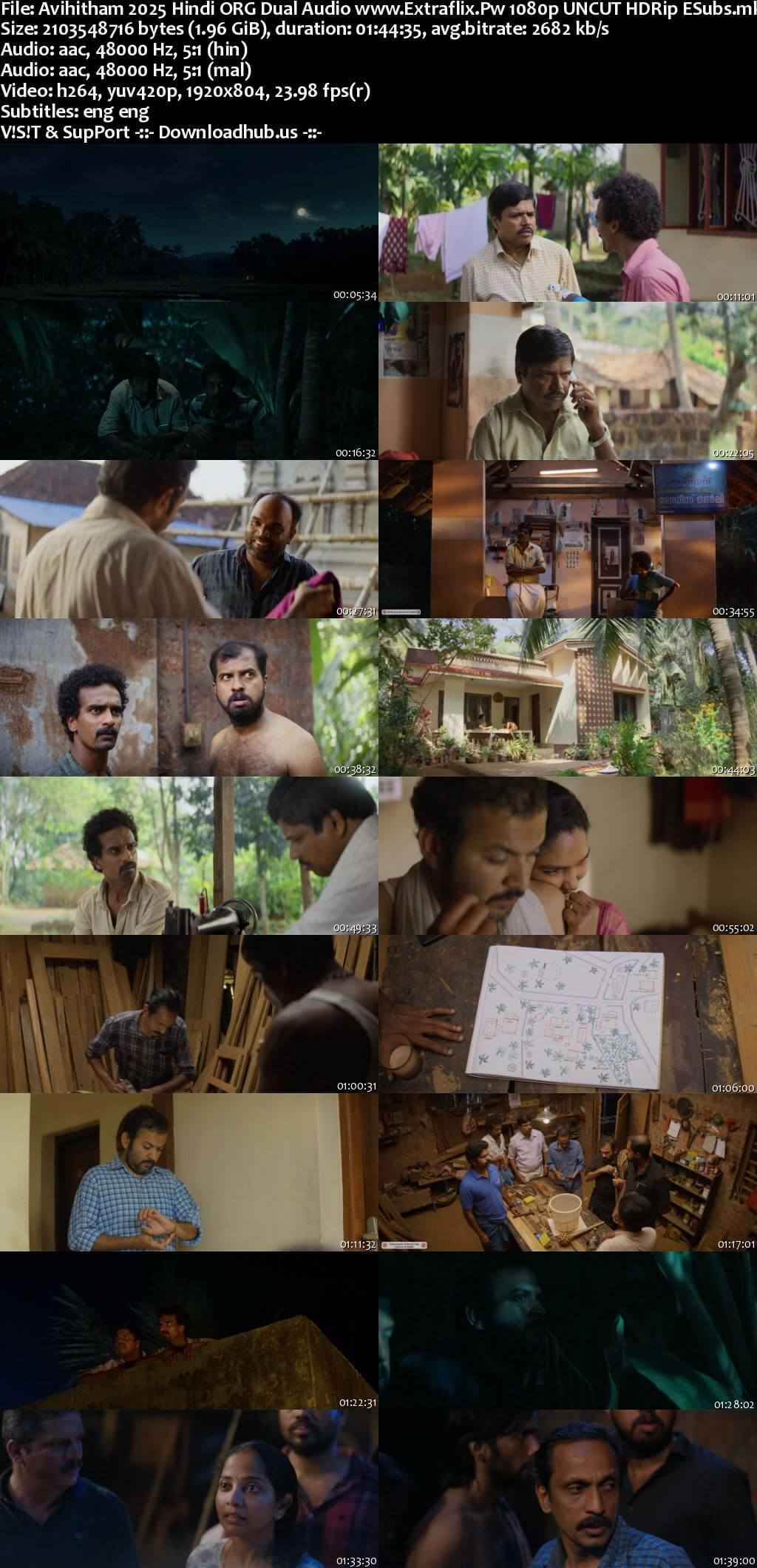 Avihitham 2025 Hindi ORG Dual Audio Movie DD5.1 4k 1080p 720p 480p UNCUT HDRip ESubs x264 HEVC