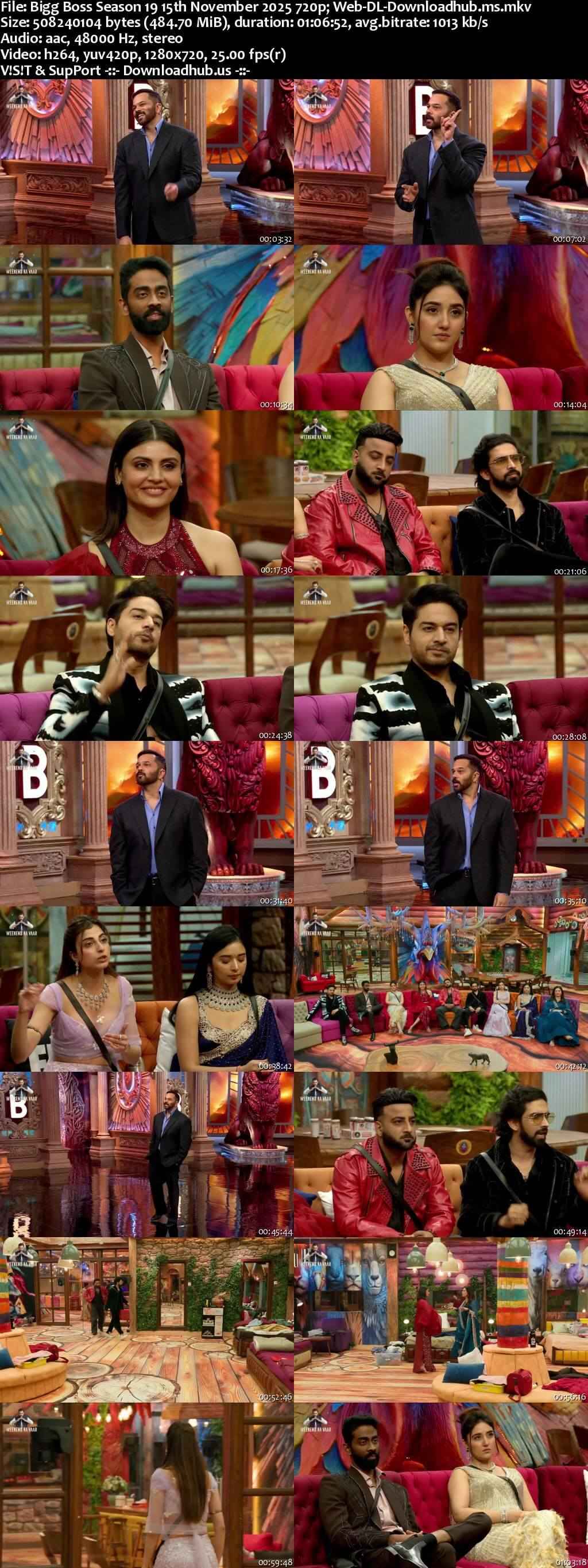 Bigg Boss Season 19 15 November 2025 Episode 84 Web-DL 720p 480p Bigg Boss Season 19 15 November 2025 Episode 84 Web-DL 720p 480p