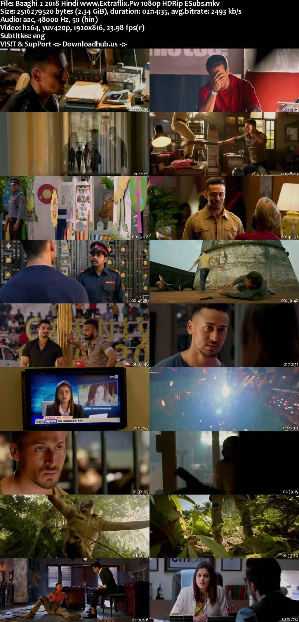 Baaghi 2 2018 Hindi Movie DD5.1 1080p 720p 480p HDRip ESubs x264 HEVC Baaghi 2 2018 Hindi Movie DD5.1 1080p 720p 480p HDRip ESubs x264 HEVC