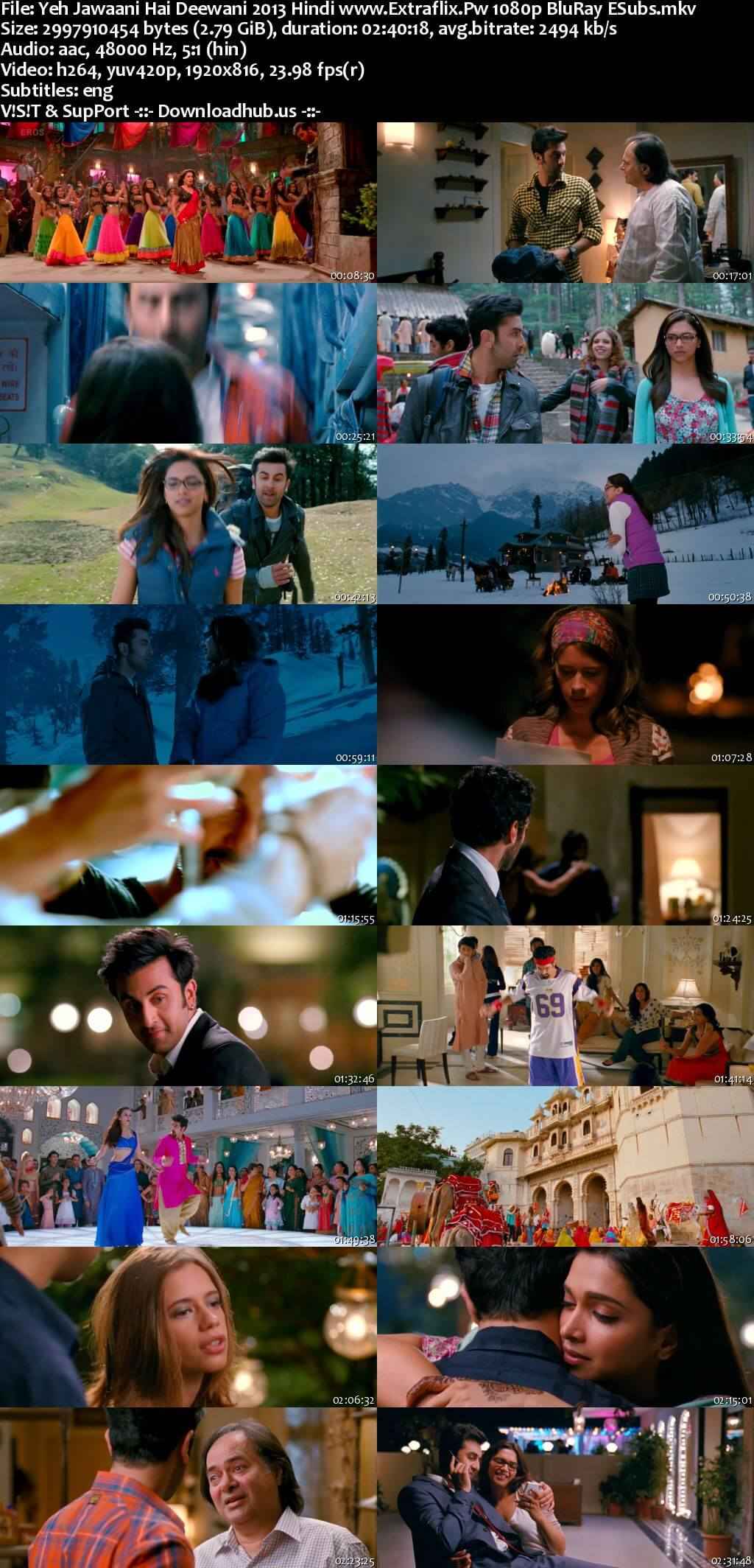 Yeh Jawaani Hai Deewani 2013 Hindi Movie DD5.1 4k 1080p 720p 480p BluRay ESubs x264 HEVC