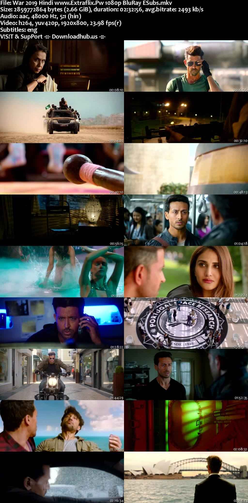 War 2019 Hindi Movie DD5.1 4k 1080p 720p 480p BluRay ESubs x264 HEVC