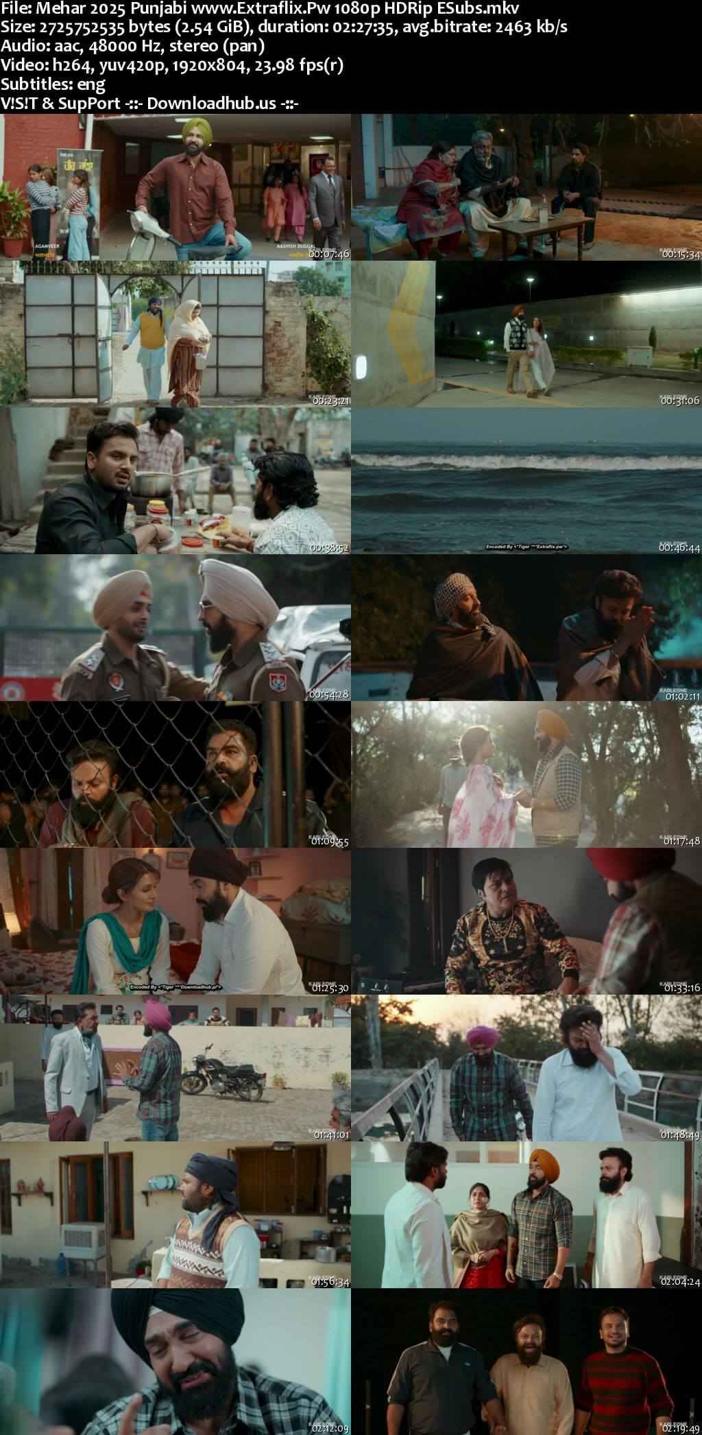 Mehar 2025 Punjabi Movie DD2.0 1080p 720p 480p HDRip ESubs x264 HEVC