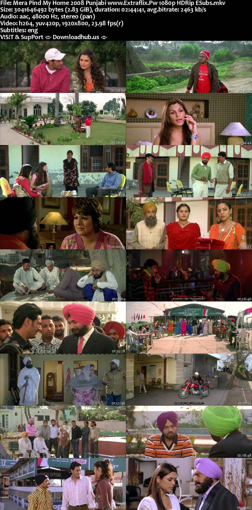 Mera Pind My Home 2008 Punjabi Movie DD2.0 1080p 720p 480p HDRip ESubs x264 HEVC
