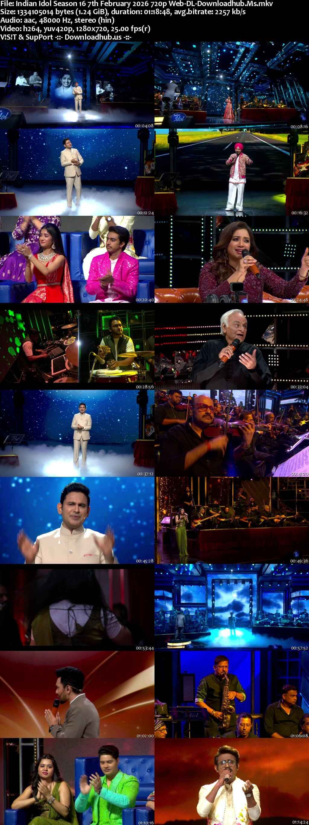Indian Idol Season 16 7 February 2026 Episode 34 Web-DL 720p 480p