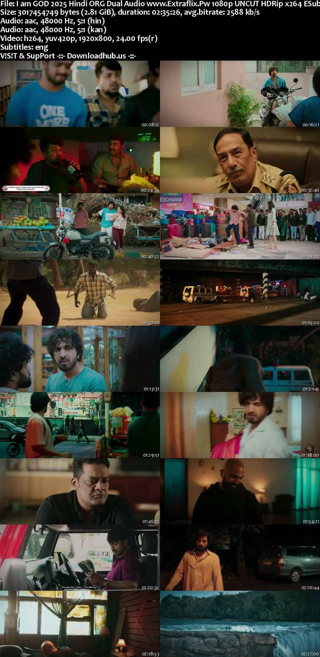 I Am God 2025 Hindi ORG Dual Audio Movie DD5.1 1080p 720p 480p UNCUT HDRip ESubs HEVC