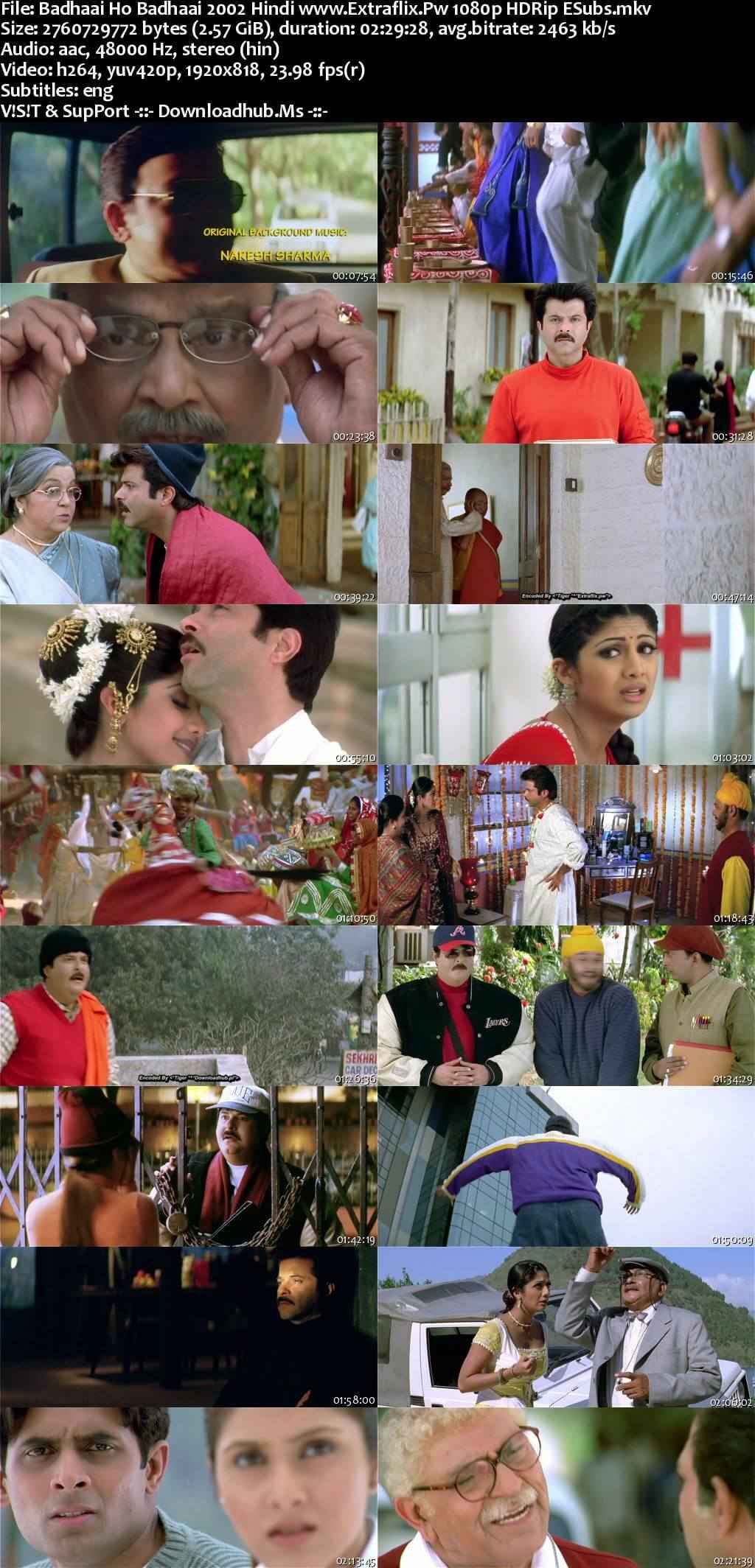 Badhaai Ho Badhaai 2002 Hindi Movie DD2.0 1080p 720p 480p HDRip ESubs x264 HEVC