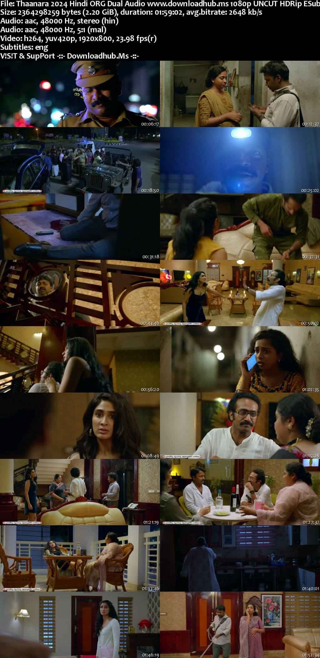 Thaanara 2024 Hindi ORG Dual Audio Movie DD2.0 1080p 720p 480p UNCUT HDRip ESubs x264 HEVC